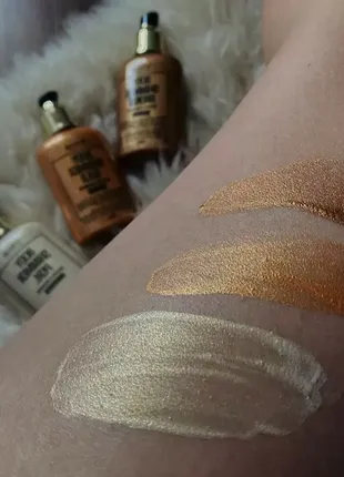 Молочко с шиммером для тела с оттенками золота,жемчуга и бронзы top beauty body shimmer gold/perl/br3 фото