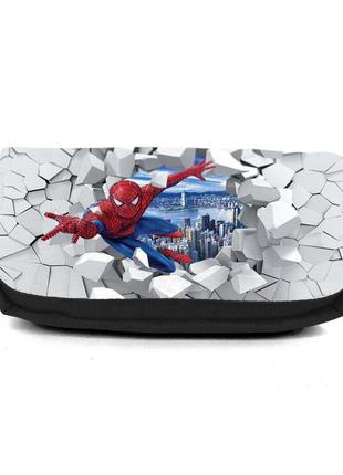 Школьный пенал человек паук 034 органайзер универсальный (spiderman-034-black) черный