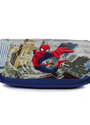 Шкільний пенал людина павук 042 органайзер універсальний (spiderman-042-blue) синій