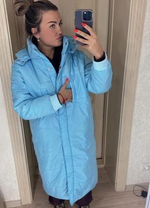 Куртка пальто длинное, зима, распродажа6 фото