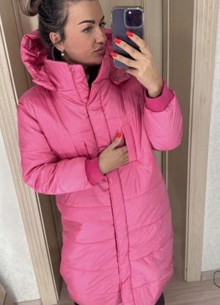 Куртка пальто длинное, зима, распродажа4 фото