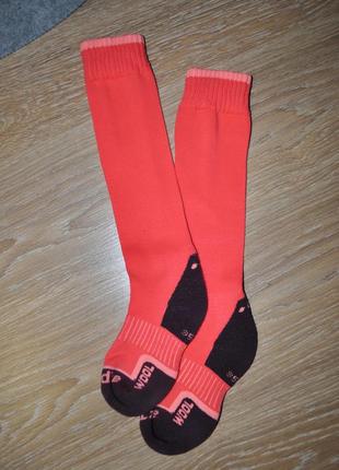 Термошкарпетки лижні жіночі 35-38 з мериносовою вовною високі вовняні wedze