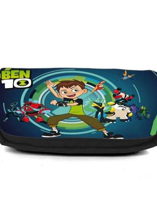 Школьный пенал ben 10 органайзер универсальный (btn-002-black) черный