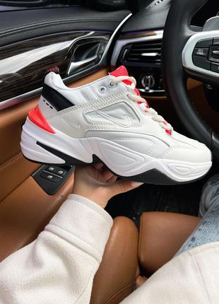 Женские кроссовки nike m2k tekno white red 36-37-38-39-40