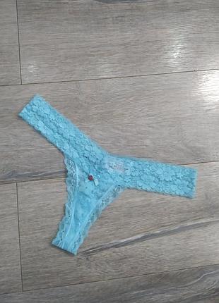 12/м/40*boux avenue*голубые ажурные трусики стринги,танга