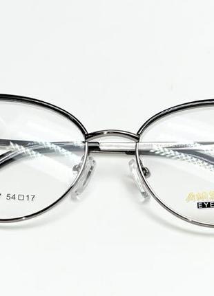 Женские очки оправа металл с флекс дужками с футляром4 фото