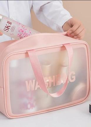 Водонепроникна косметичка washbag 21*31*12 см 3 кольори1 фото