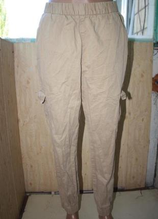 Комфортні штани на гумці в стилі кежуал1 фото