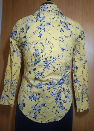 Бренд блузка рубашка paul smith 42р. цветочный принт5 фото