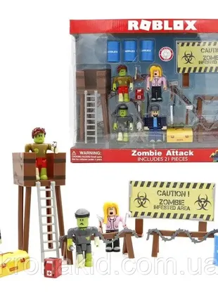 Фигурки roblox, роблокс, " zombie attack ", зомби атака (jl 18521)1 фото