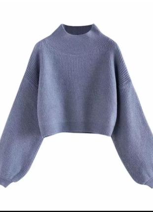 Свитер с объемными рукавами