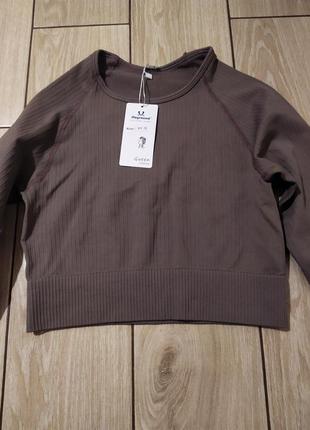 Спортивний топ з довгим рукавом2 фото