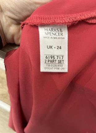 Базовая блузка блуза майка топ р 56-58 "marks&spencer"4 фото