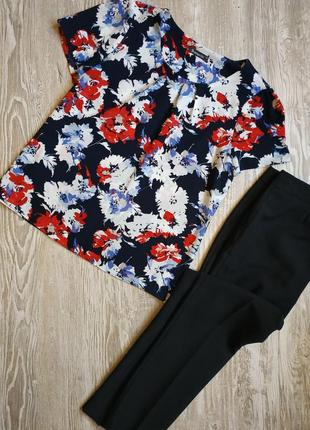 Блузка в цветочный принт  bonmarche размер 16