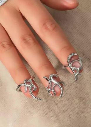 Кольцо кольца серебряное серебряные под серебро винтаж винтажные винтажное бижутерия1 фото
