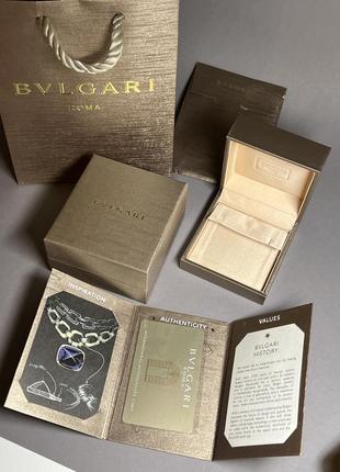 Коробочка бултарі для сережок подарунковий набір bulgari3 фото