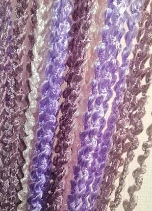 Штори нитки спіралі веселка з люрексом №5/12/18 300*280 см