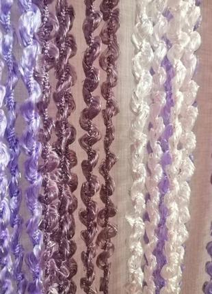 Штори нитки спіралі веселка з люрексом №5/12/18 300*280 см