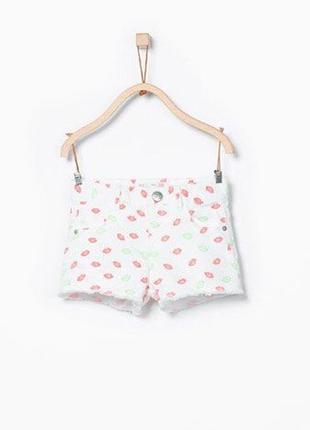 Zara baby / шортики (джинсовий трикотаж) / 74р.(04-09міс.)