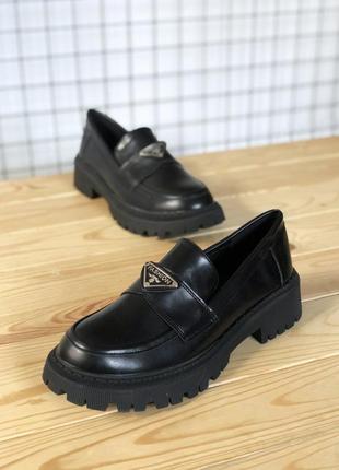 Лофери fashion loafers black