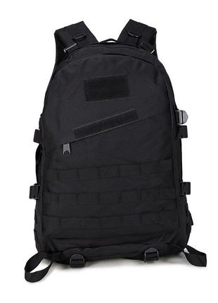 Тактический рюкзак raid 40 литров черный туристический армейский рюкзак походный с системой m.o.l.l.e black