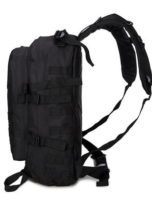 Тактический рюкзак raid 40 литров черный туристический армейский рюкзак походный с системой m.o.l.l.e black2 фото