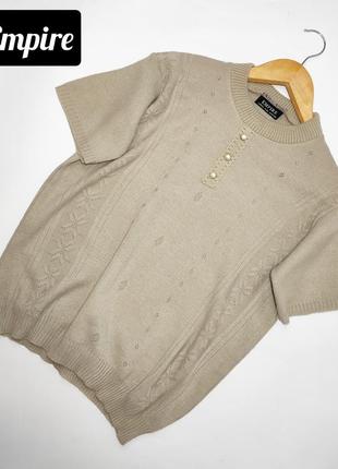Джемпер жіночий жилет светр сірий вільного крою від бренду empire s m