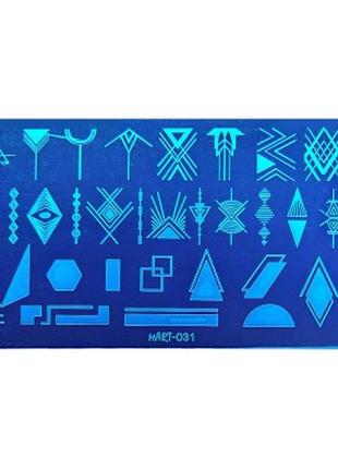 Пластина для стемпинга  mart 031