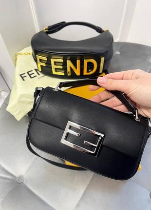 Сумка клатч люкс у стилі fendi🖤3 фото