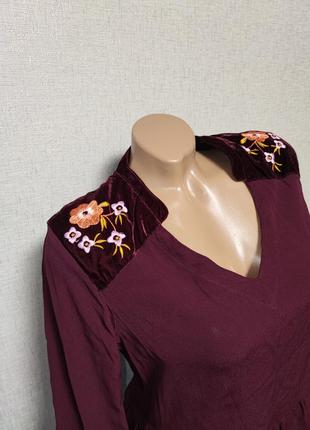 Красивая нарядная блузка с вышивкой вышиванка2 фото