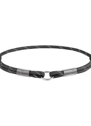 Шнурок для адресника (черный) из паракорда диаметр 4мм, длина 25-45см waudog1 фото