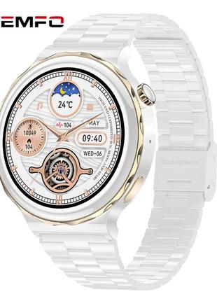 Жіночий сенсорний розумний смарт-годинник smart watch cv67-3 білий. фітнес-браслет трекер із тонометром1 фото