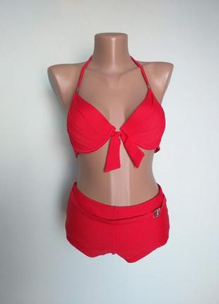 Купальник красный , раздельный next  10(38) лиф 80а