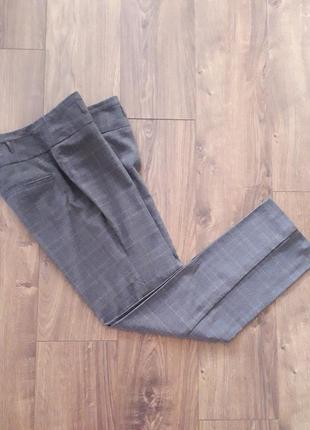 Сірі фірмові завужені брюки в смужку (papaya)