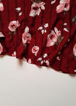 Стильна блуза з відкритими плечима в квітковий принт,топ з відкритими плечима і зав'язками5 фото