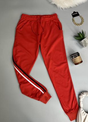Штани спорт збоку з лампасами , трьохнитка, розмір s-m
