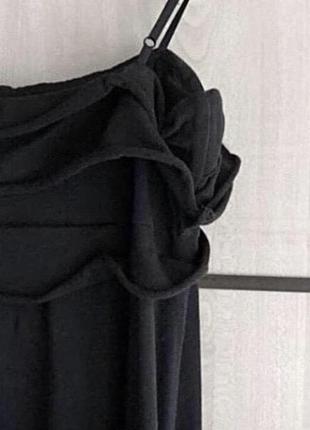 Плаття сарафан чорний довгий4 фото
