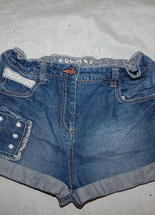 Шорты джинсовые, модные на девочку