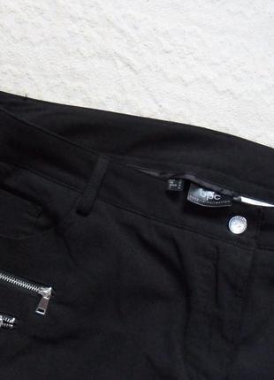 Утягивающие черные штаны брюки скинни bon prix, 20 размер.5 фото