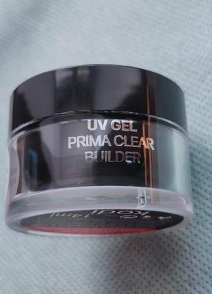 Uv gel prima clear builder gel kodi (прозорий гель), 14 мл