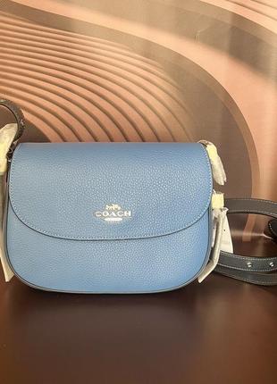 Coach сумка блакитна