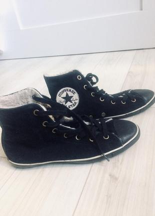 Converse all star замша шкіра хутро 23 см