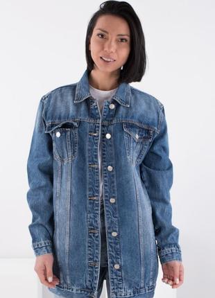 Женская джинсовая куртка курточка кардиган2 фото