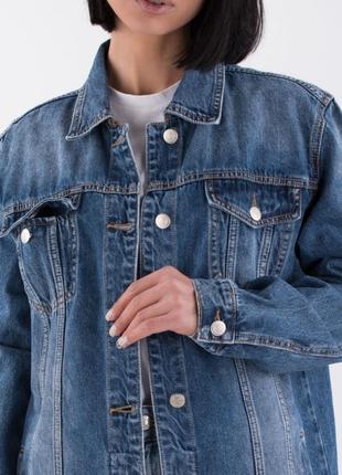 Женская джинсовая куртка курточка кардиган3 фото