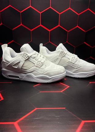 Кросівки nike air jordan 4 black white