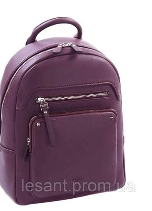 Рюкзак женский городской из эко-кожи picard бордовый