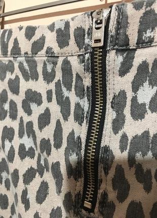 Миди юбка topshop w30 leopard print8 фото