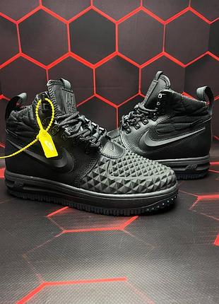 Кросівки ❄️ nike lunar force 1 duckboot 17 black (топ якість) 🔝