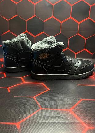 Кроссовки nike air jordan 1 retro (мех)