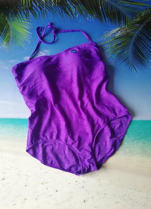 Шикарний суцільний купальник великий розмір